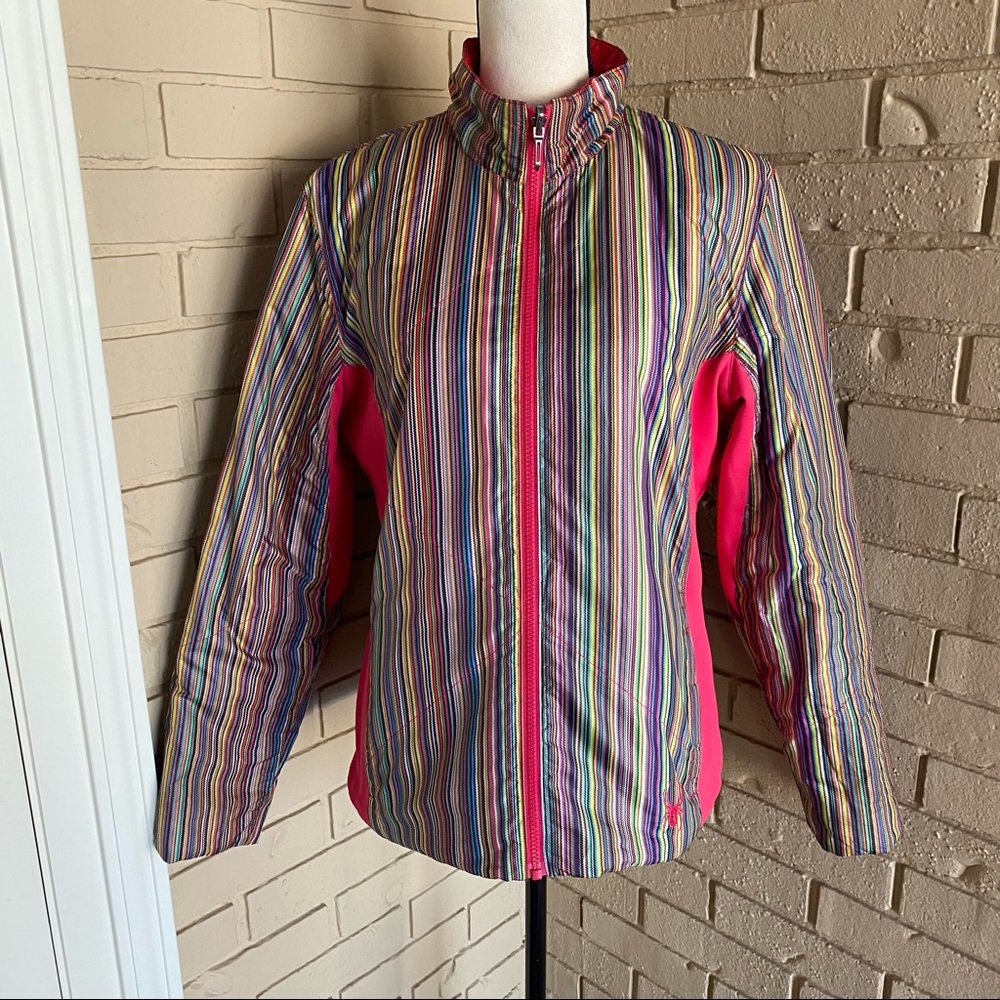Spyder Women's Menage A Trois Jacket Reversible Warm Inner Coat Size 14